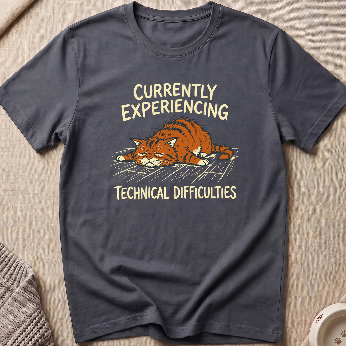 Technical Difficulties Cat T-Shirt