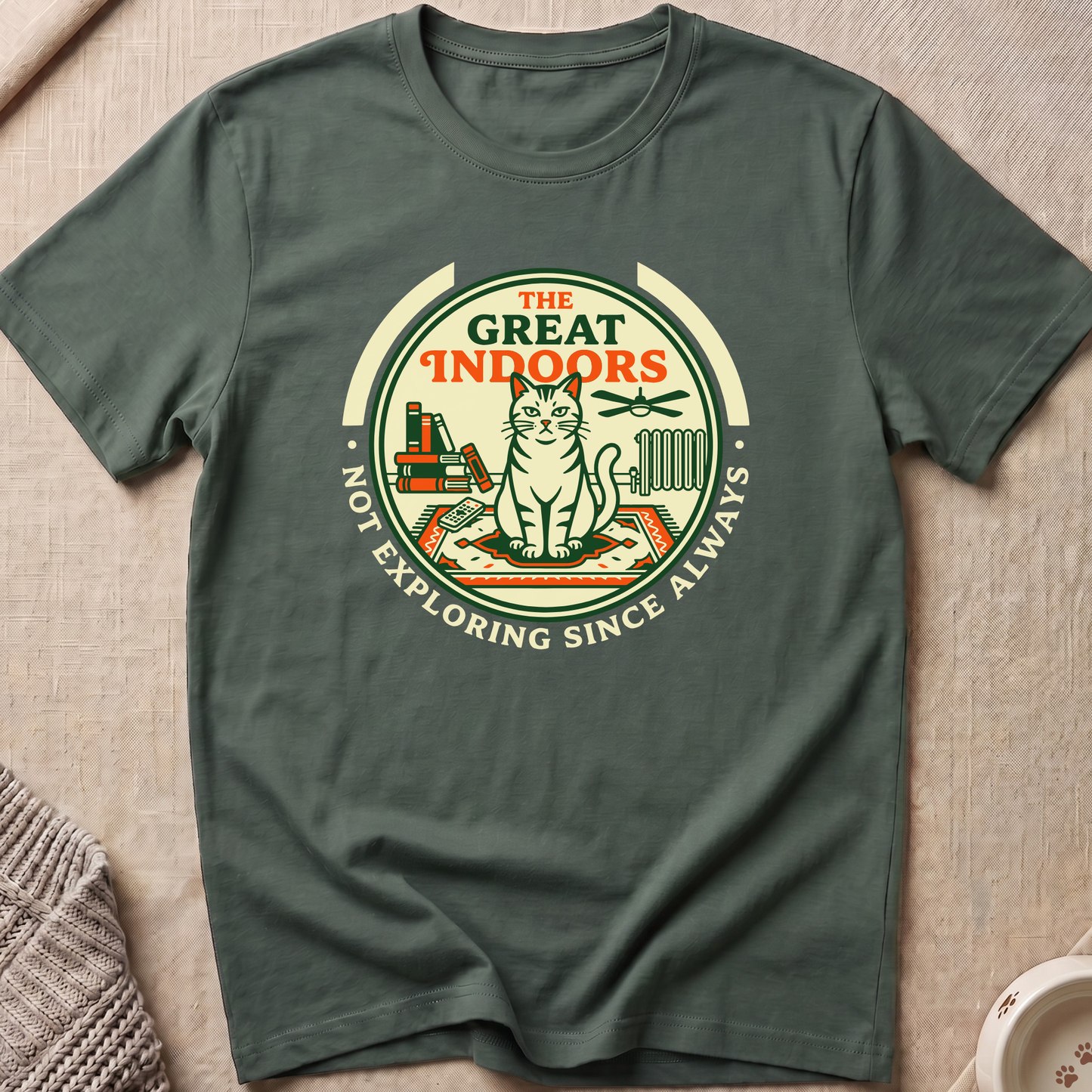 Indoor Adventures Cat T-Shirt