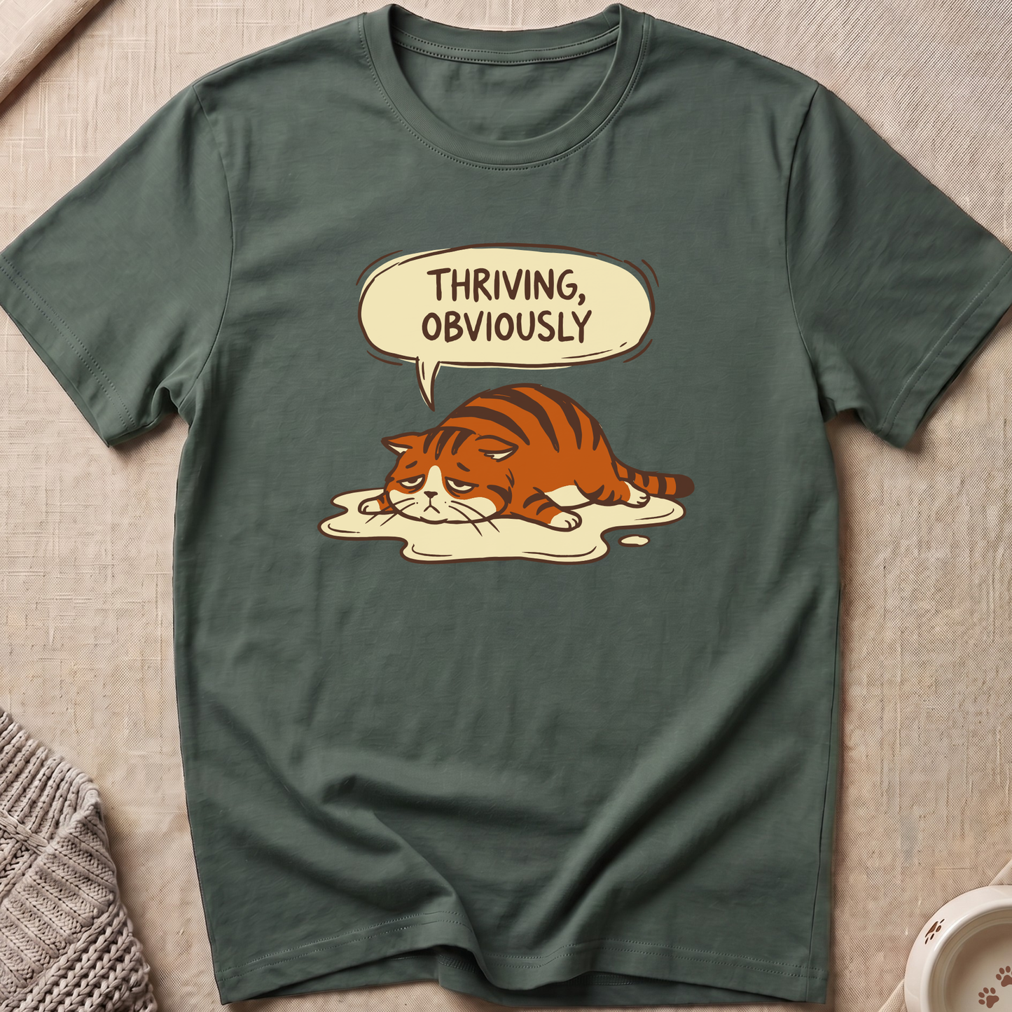 Thriving Obviously Cat T-Shirt