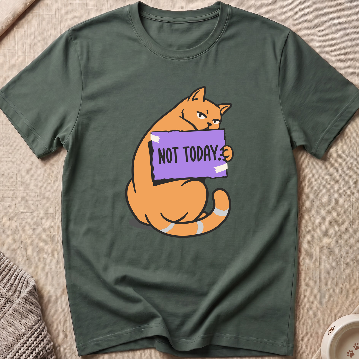 No Thanks Cat T-Shirt