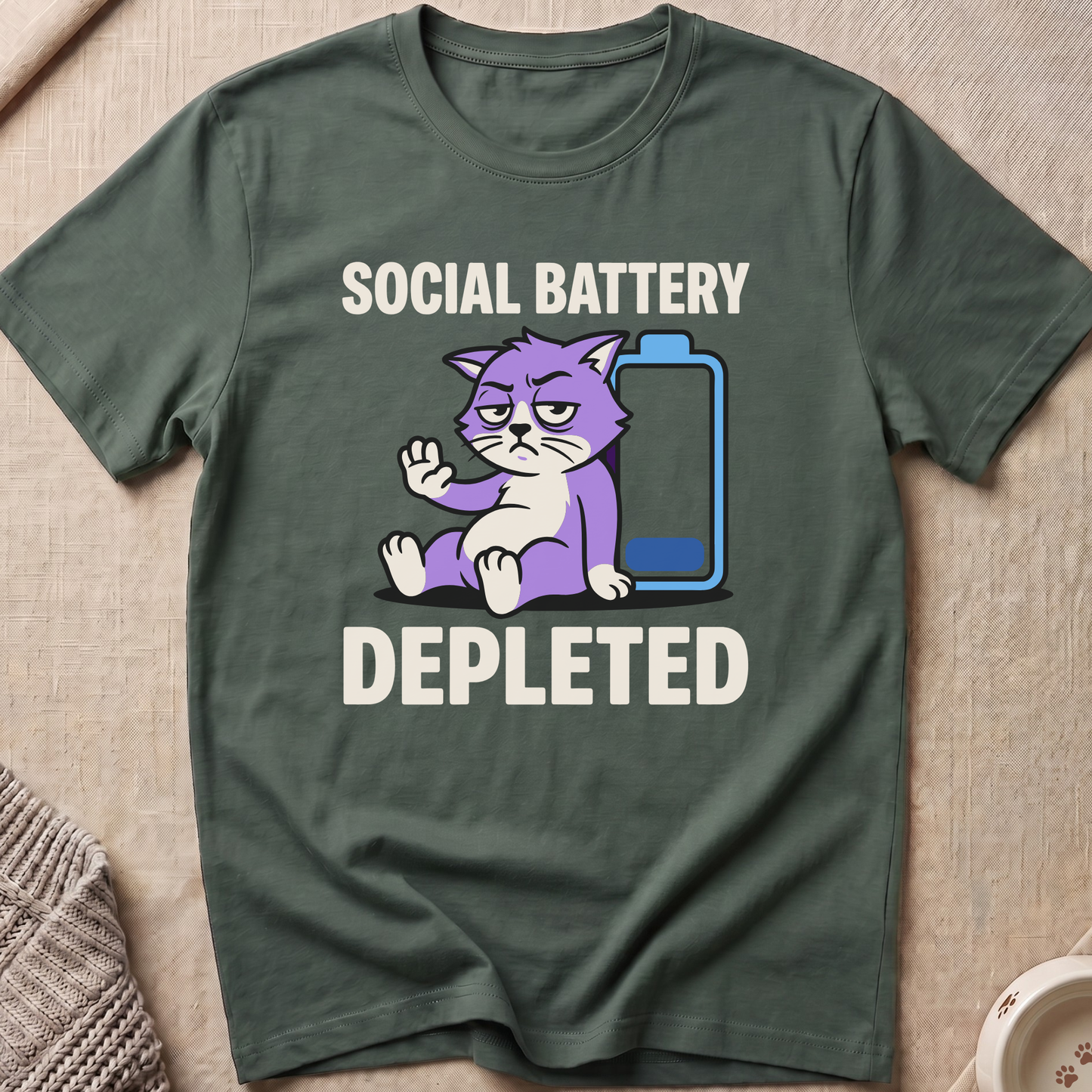 Social Battery Depleted T-Shirt