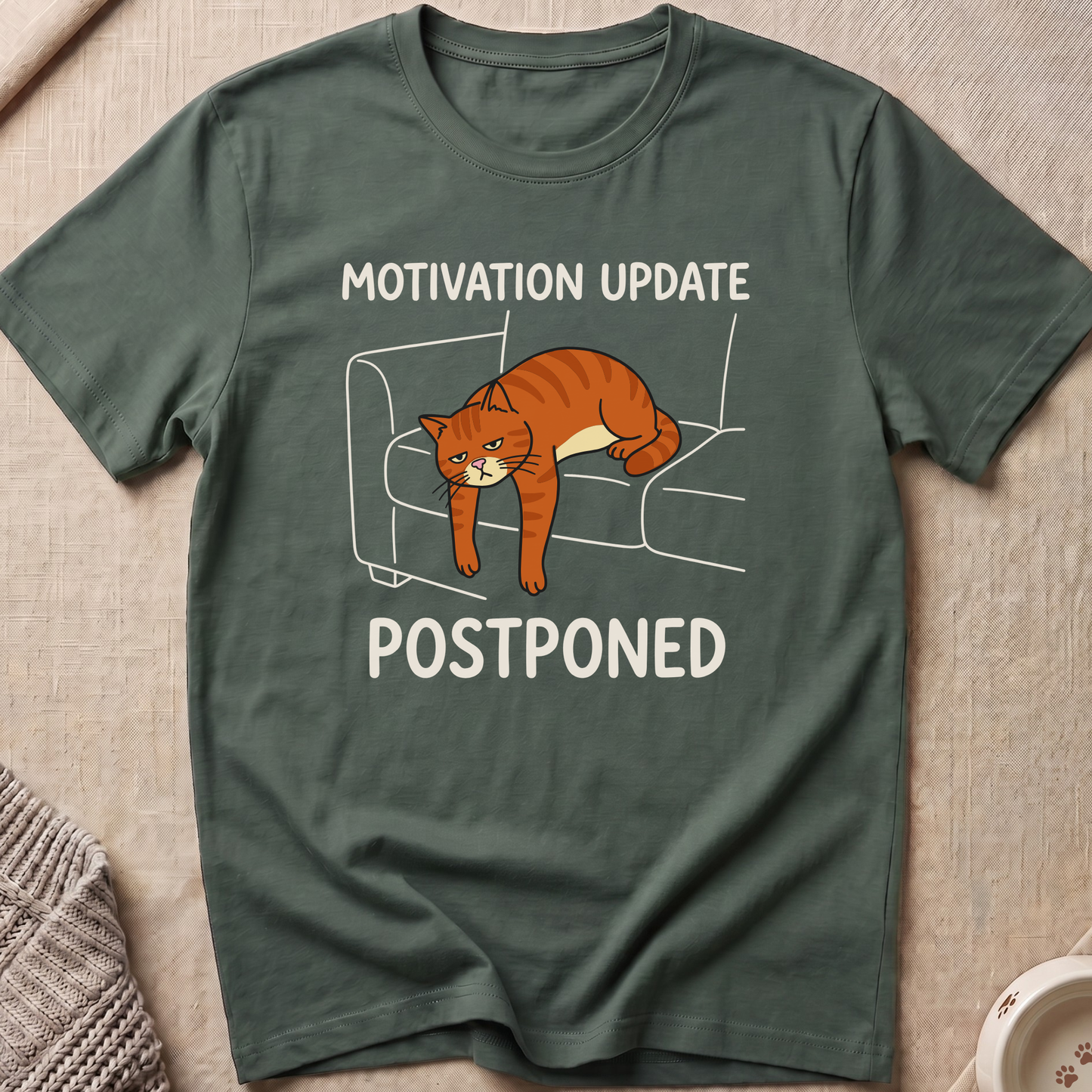 Motivation Update Snarky Cat T-Shirt