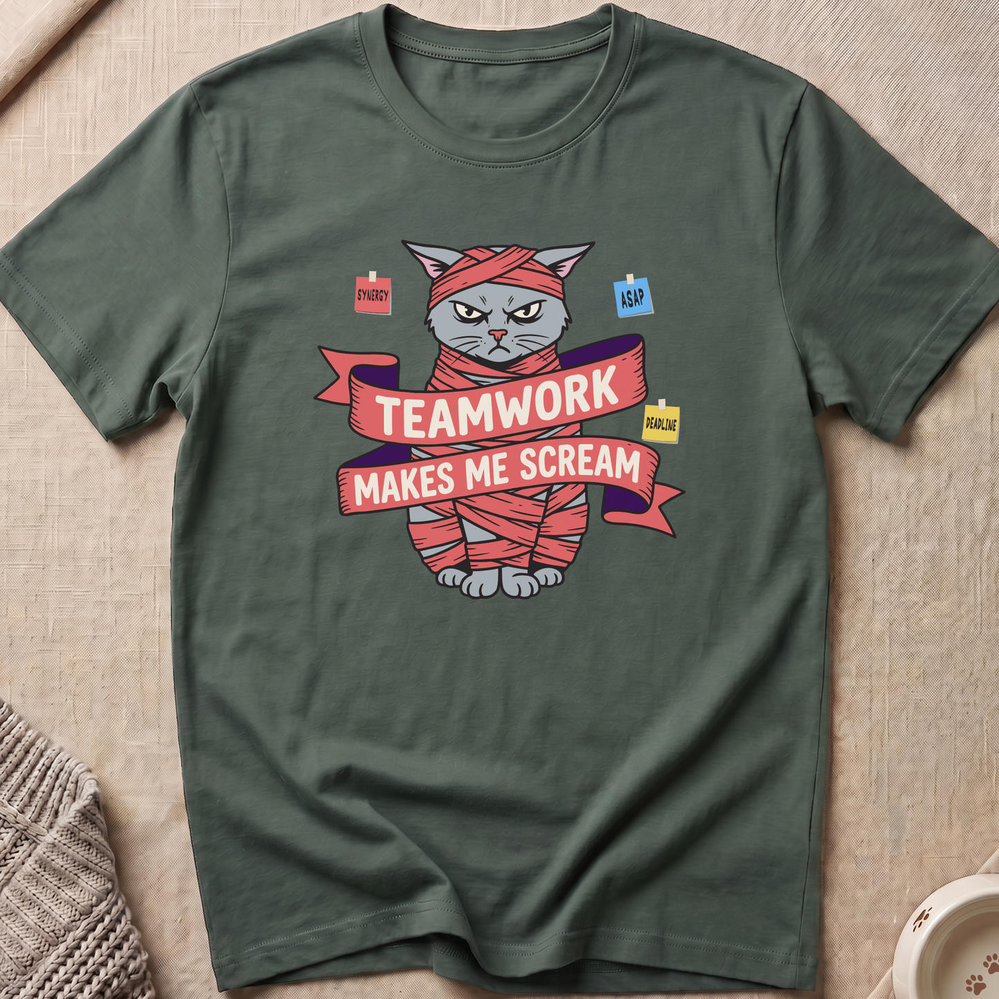 Teamwork Cat T-Shirt