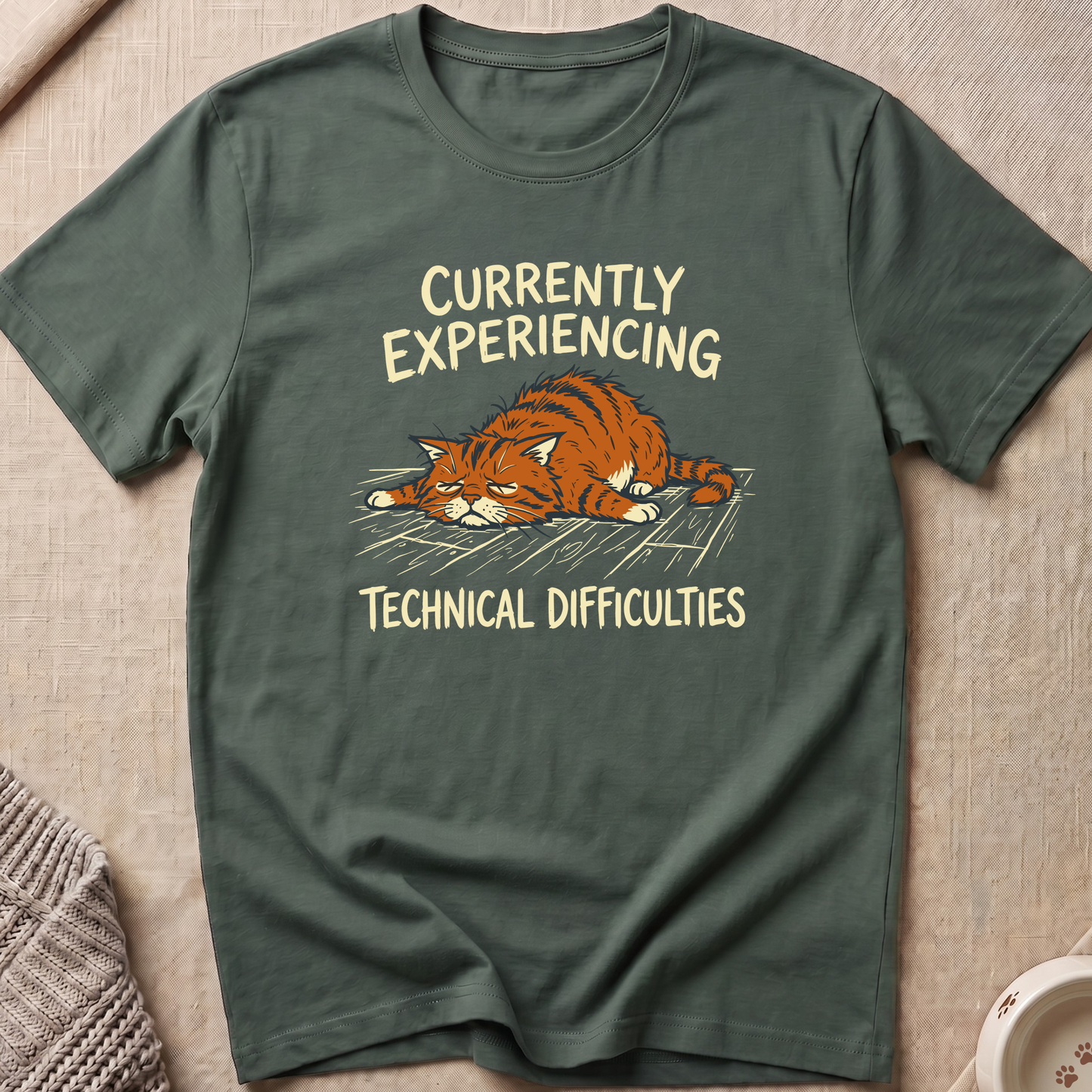 Technical Difficulties Cat T-Shirt