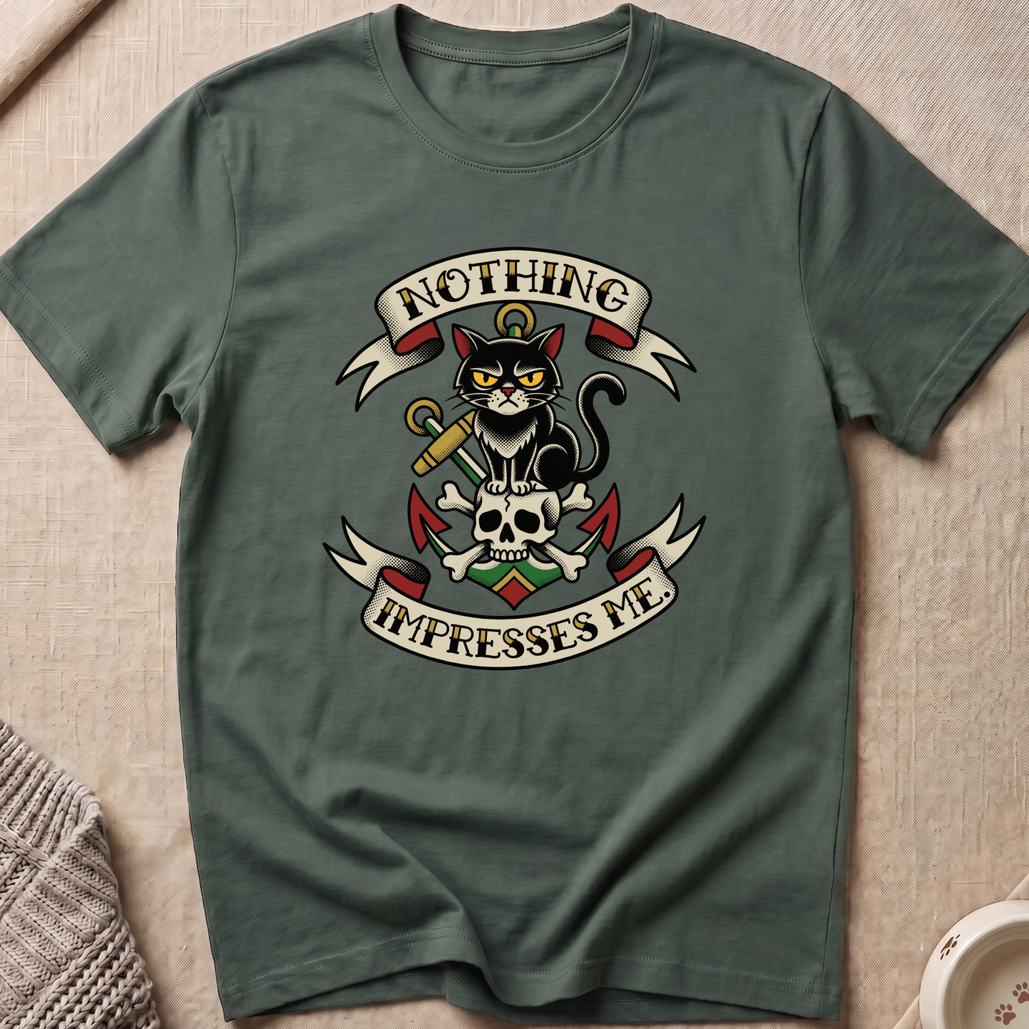 Nothing Impresses Me Cat T-Shirt