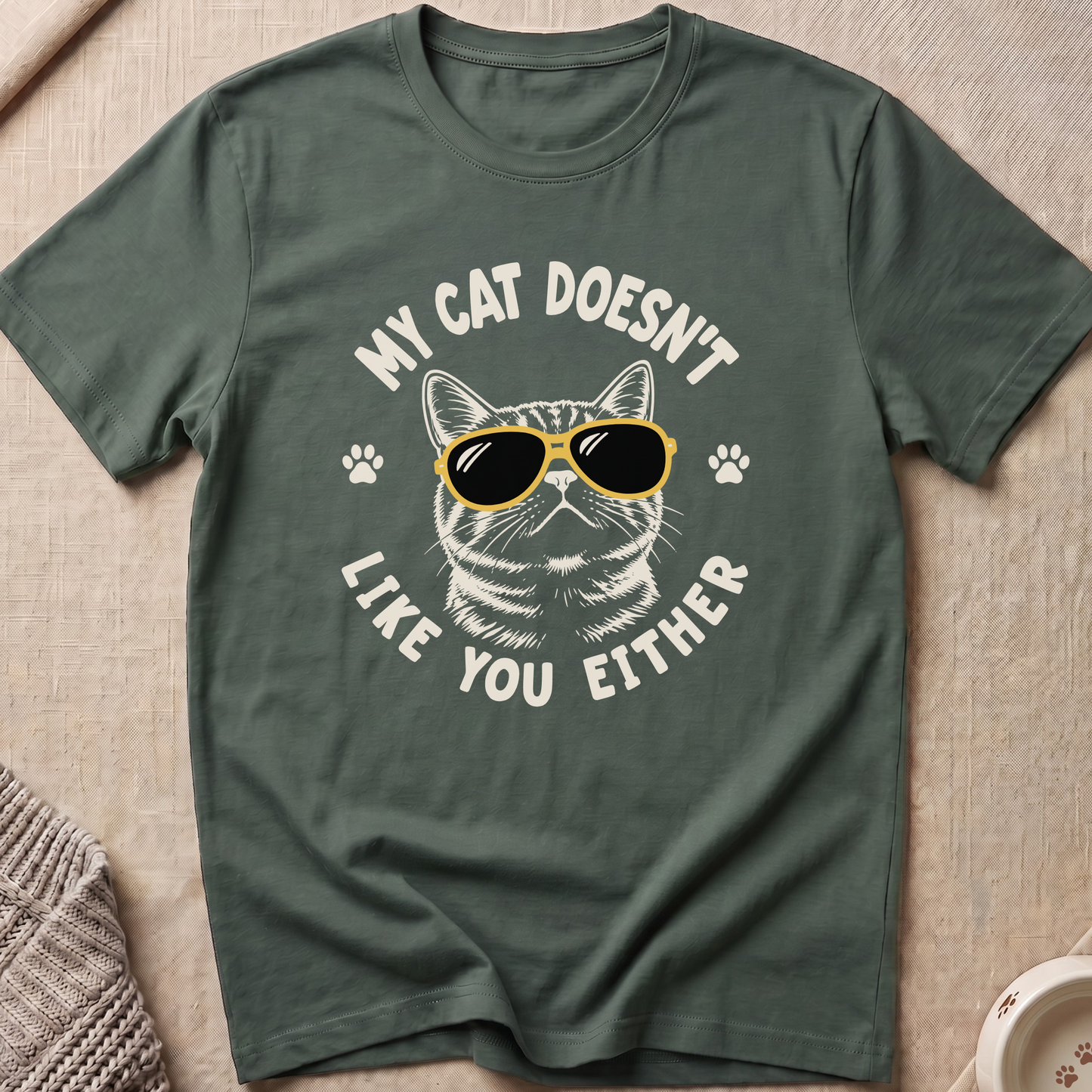 Doesn't Like You Cat T-Shirt