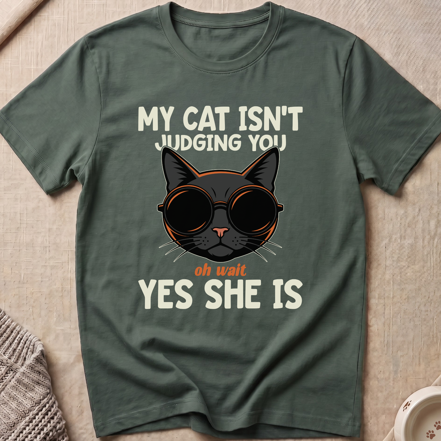 Yes She Is Cat T-Shirt
