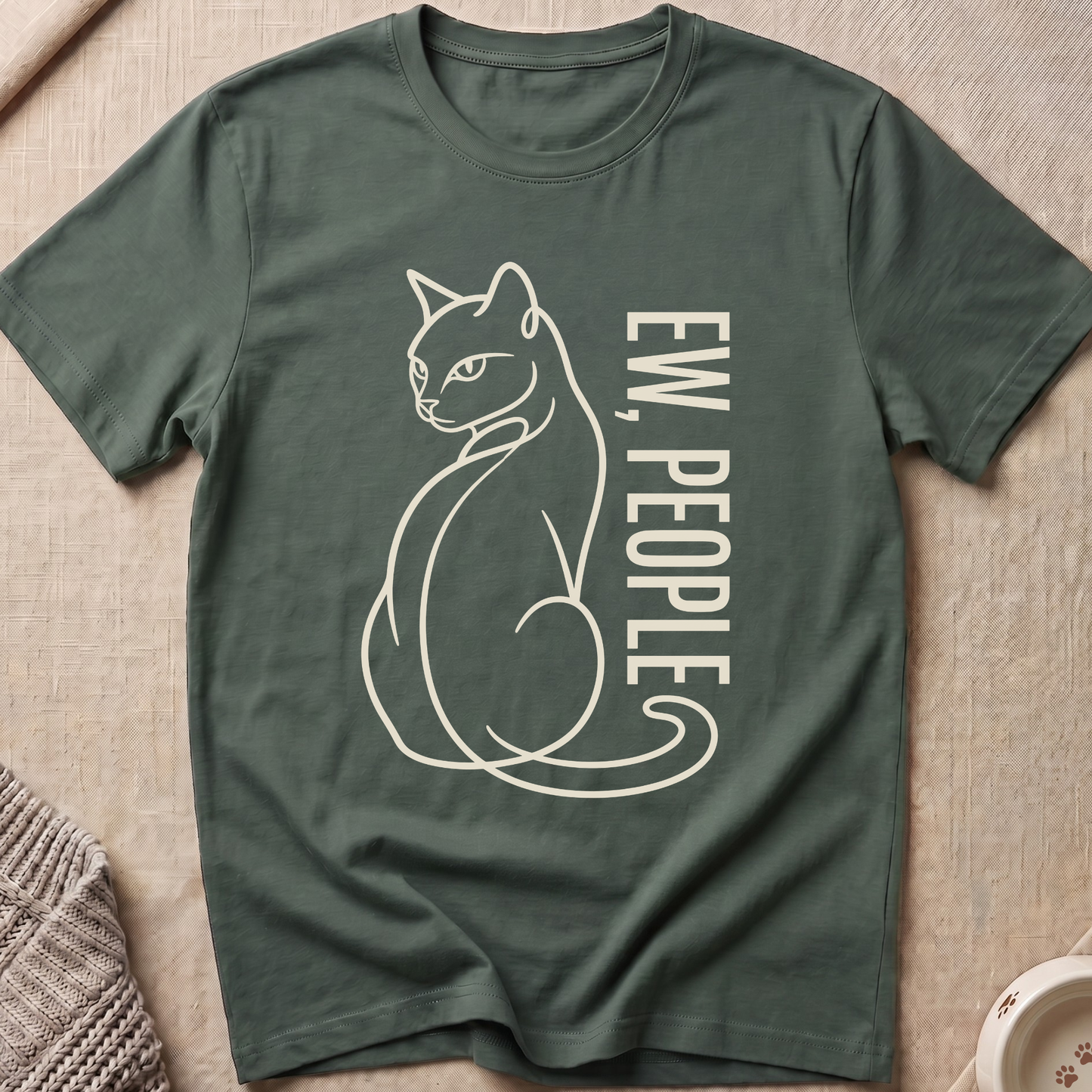 Ew People Snarky Cat T-Shirt