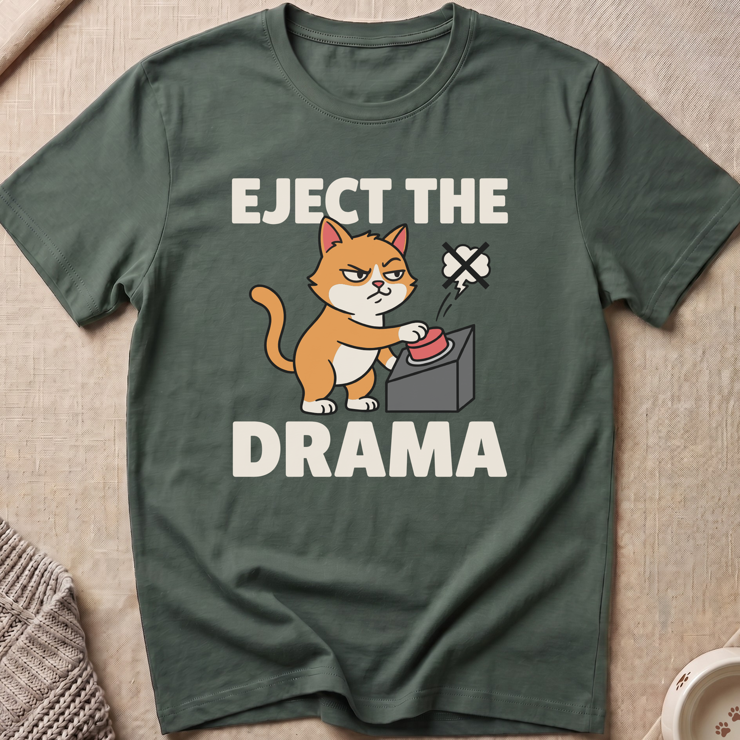 Eject The Drama Cat T-Shirt