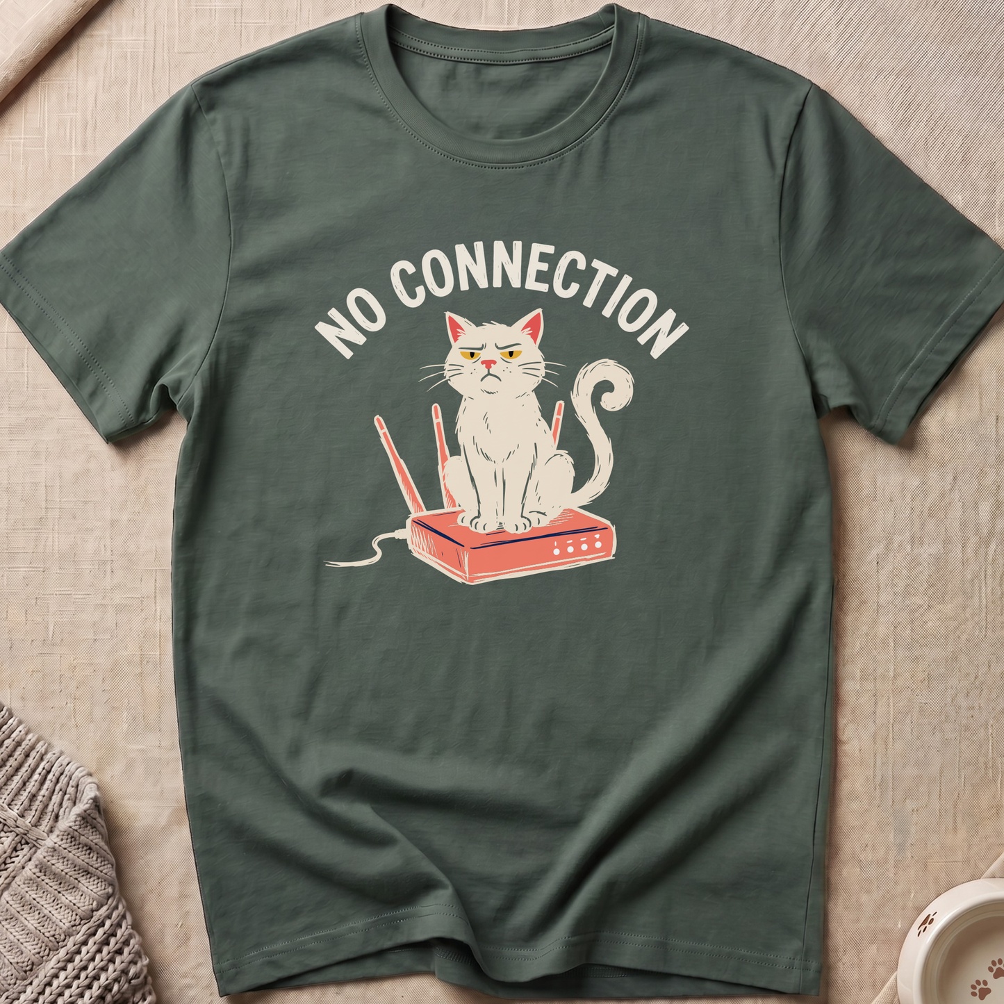 No Connection Cat T-Shirt