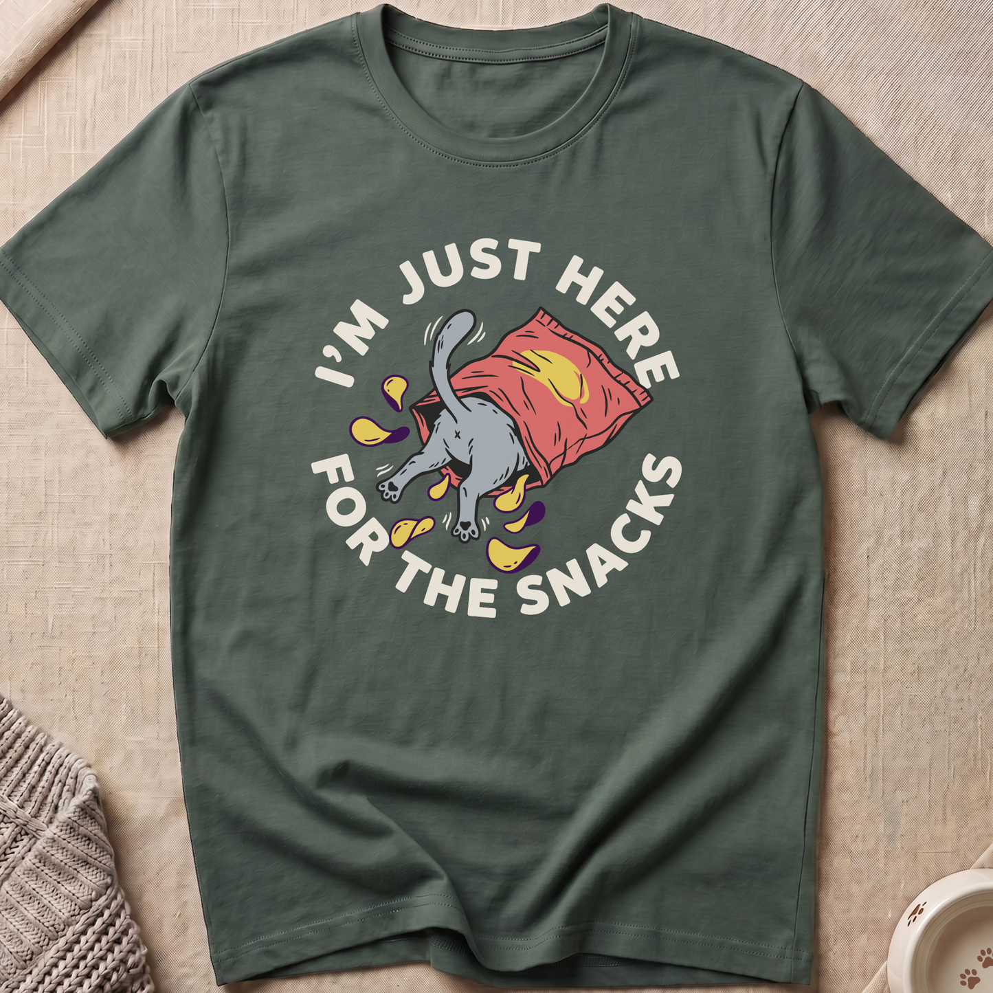 For The Snacks Cat T-Shirt