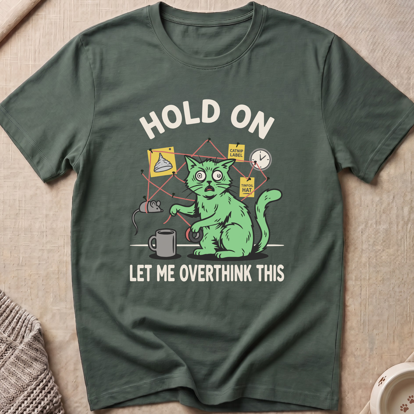 Hold On Cat T-Shirt