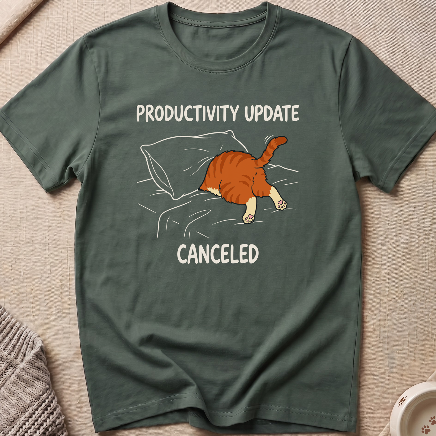 Productivity Update Cat T-Shirt