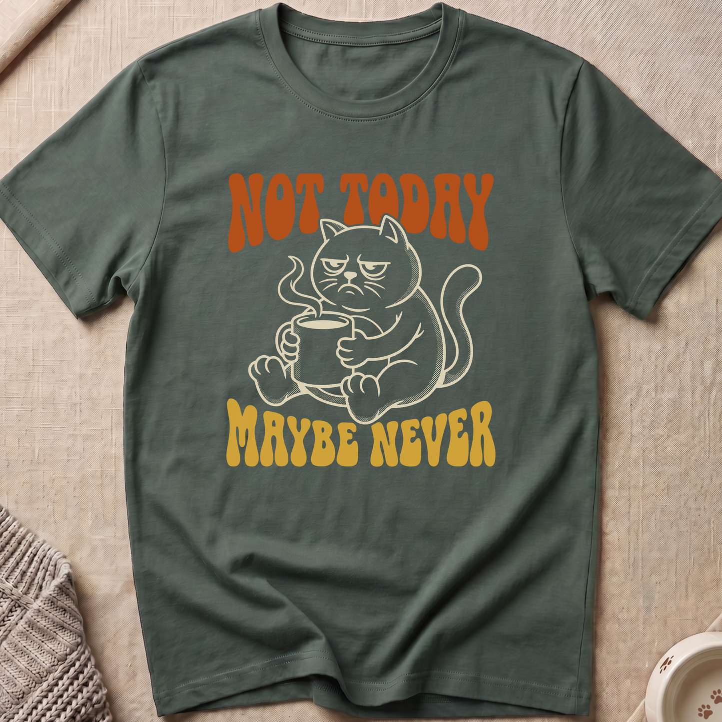 Maybe Never Snarky Cat T-Shirt