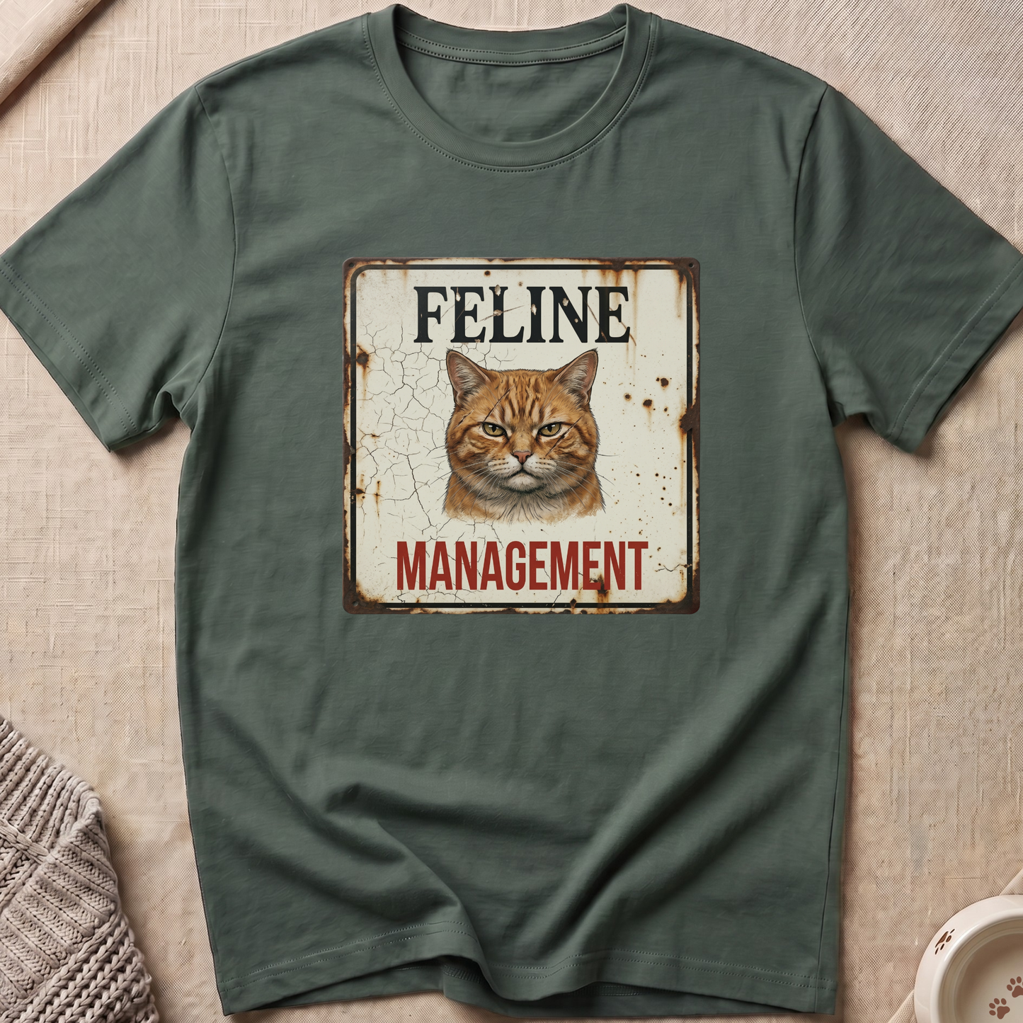 Feline Management Cat T-Shirt