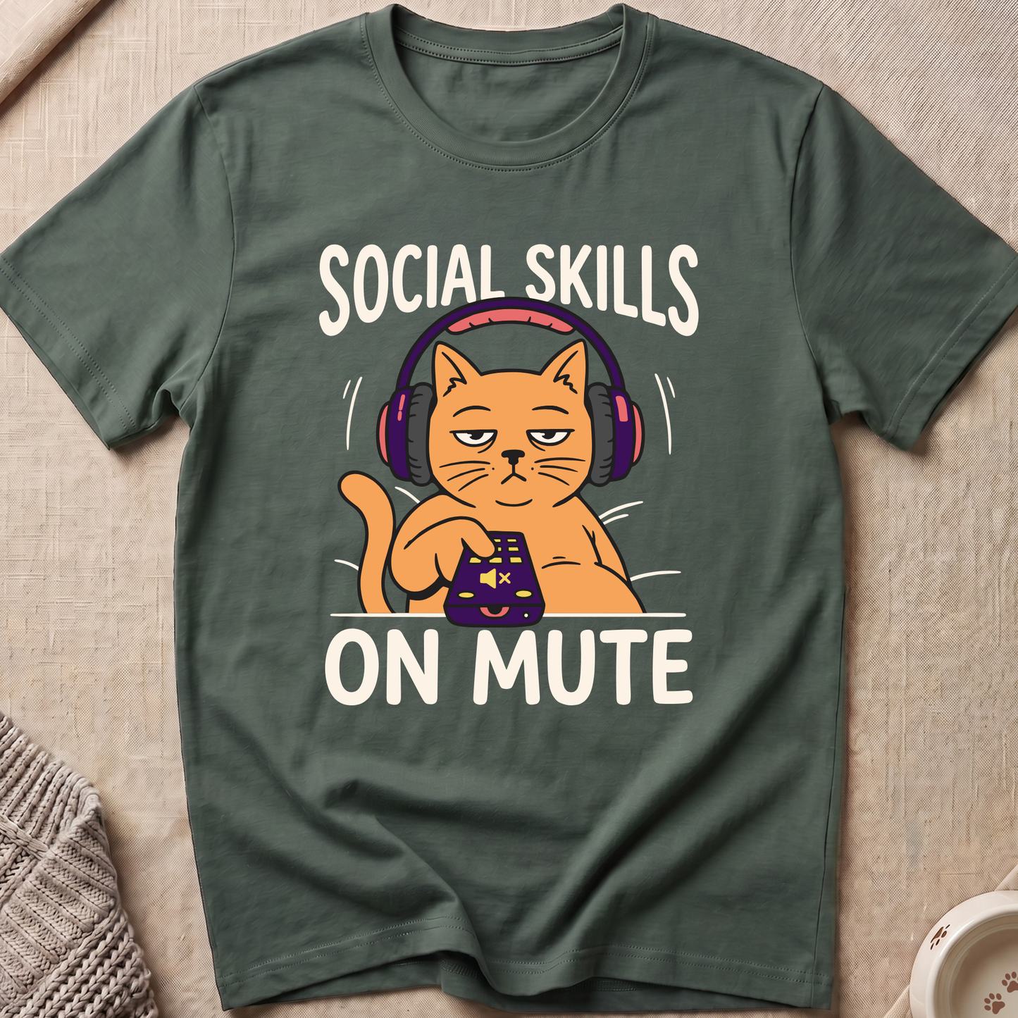 Social Skills Cat T-Shirt