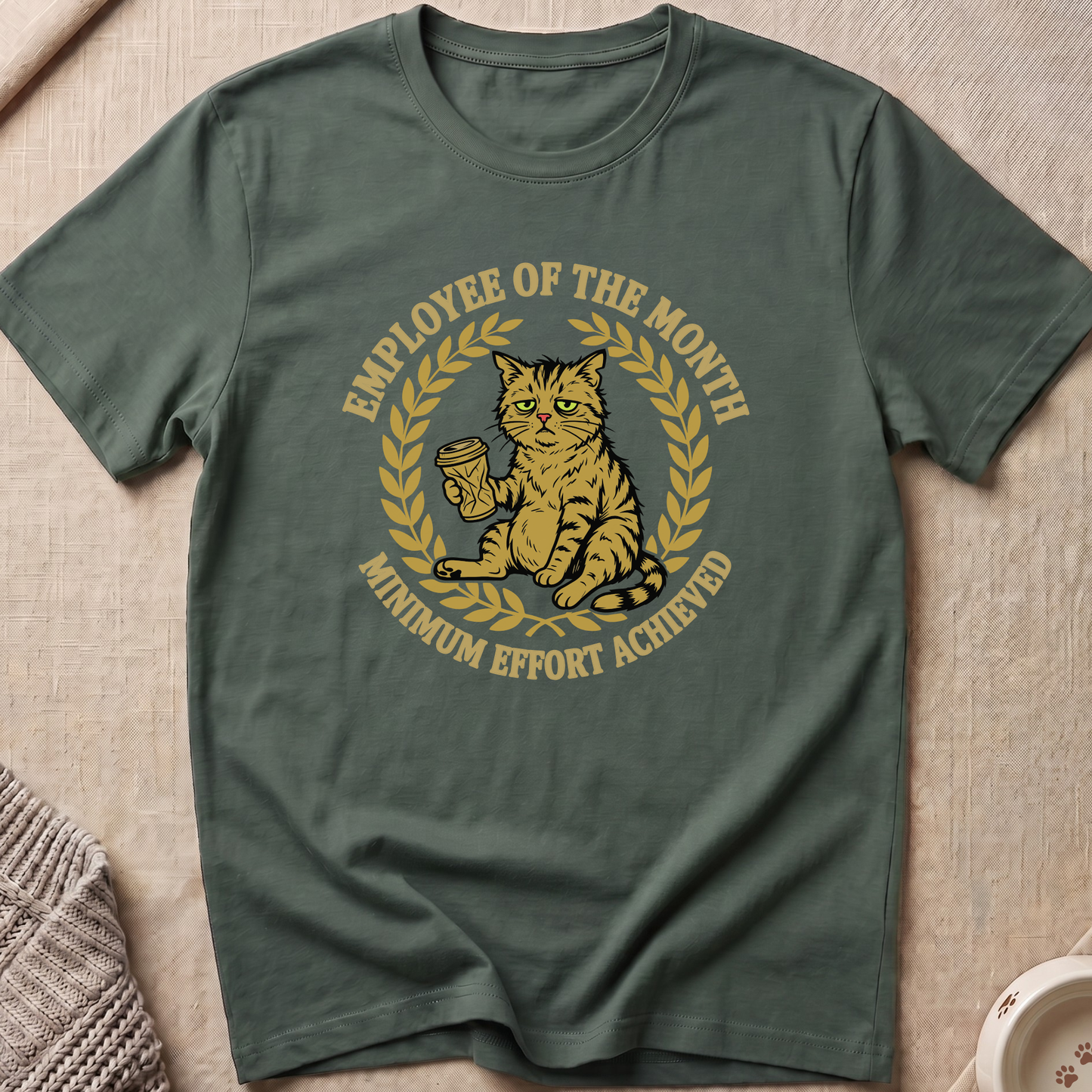 Minimum Effort Snarky Cat T-Shirt