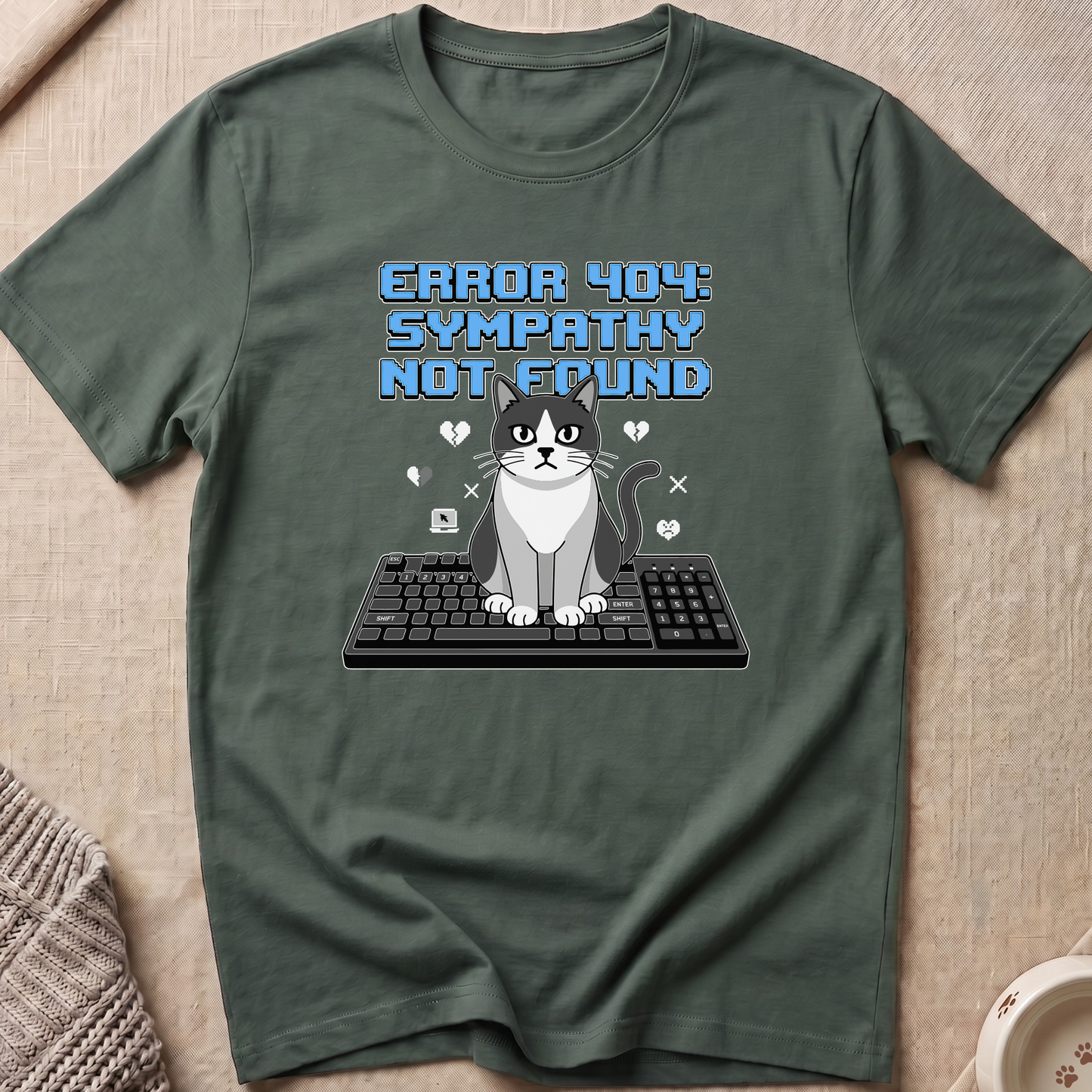 Sympathy Not Found Cat T-Shirt