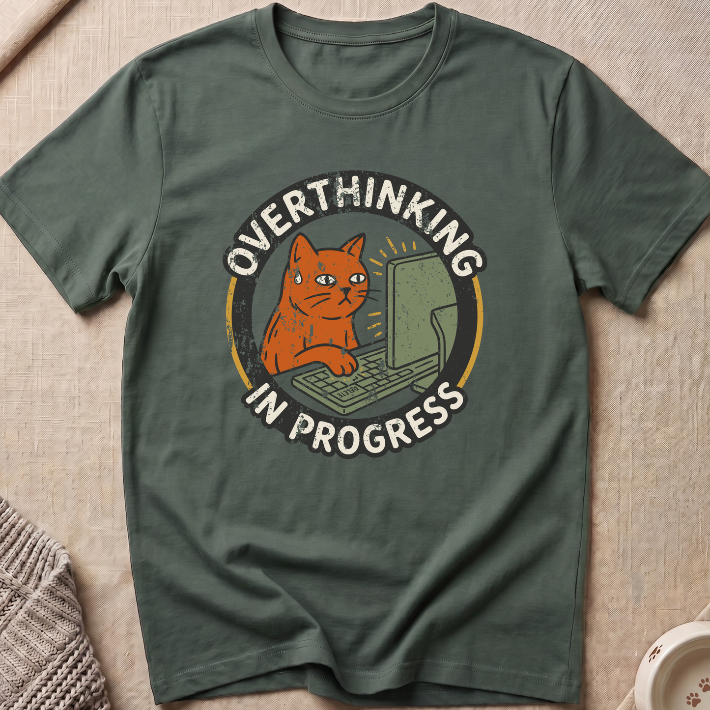 Overthinking Cat T-Shirt