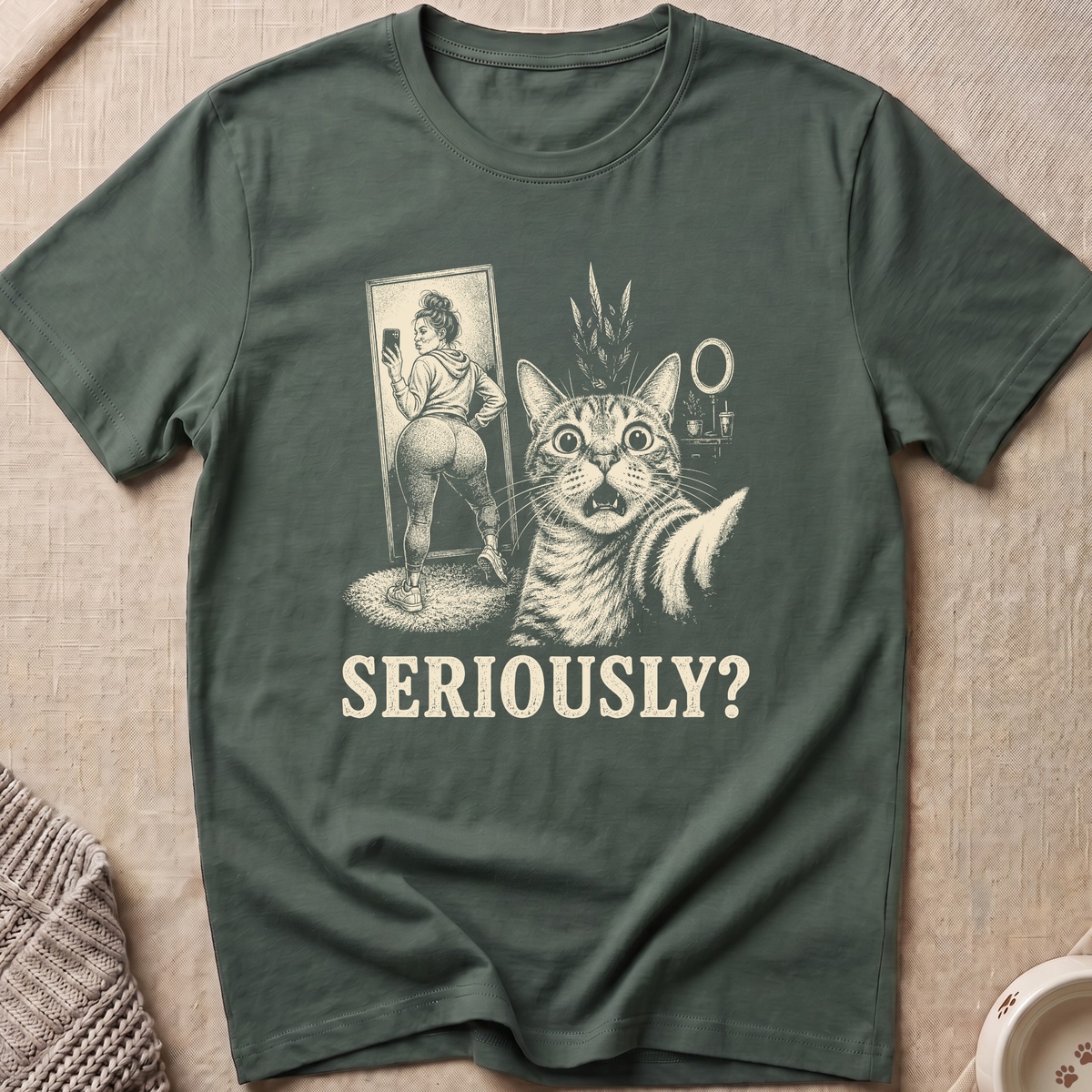 Seriously Selfie Cat T-Shirt