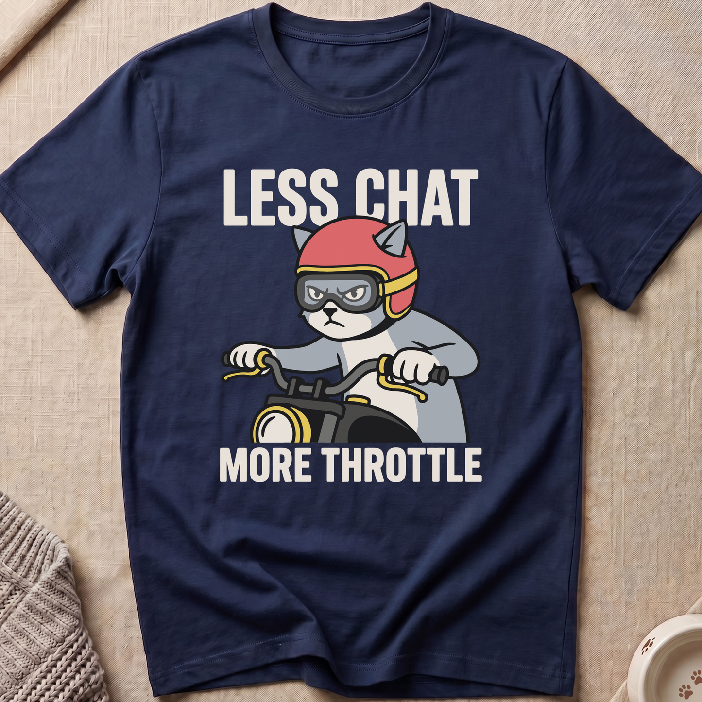 More Throttle Snarky Cat T-Shirt