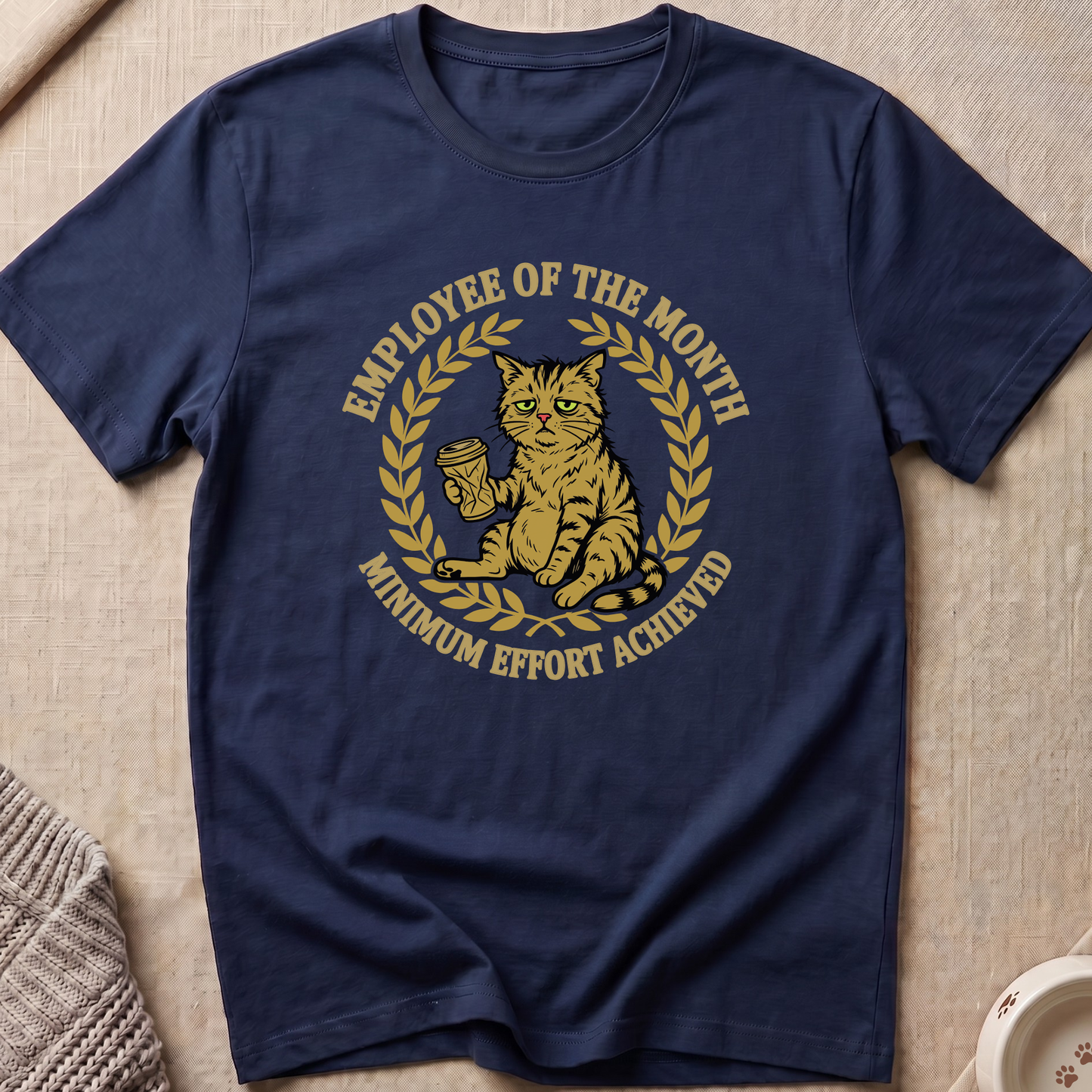 Minimum Effort Snarky Cat T-Shirt