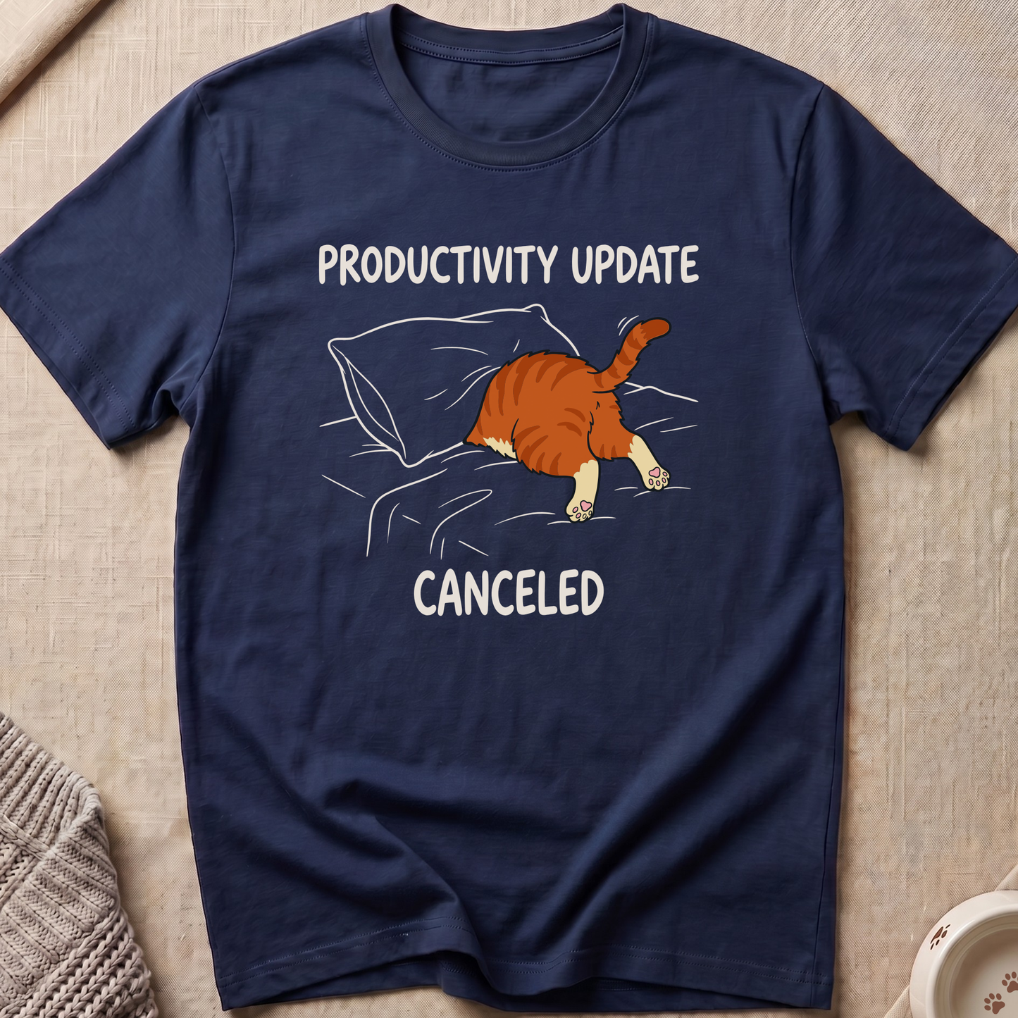 Productivity Update Cat T-Shirt