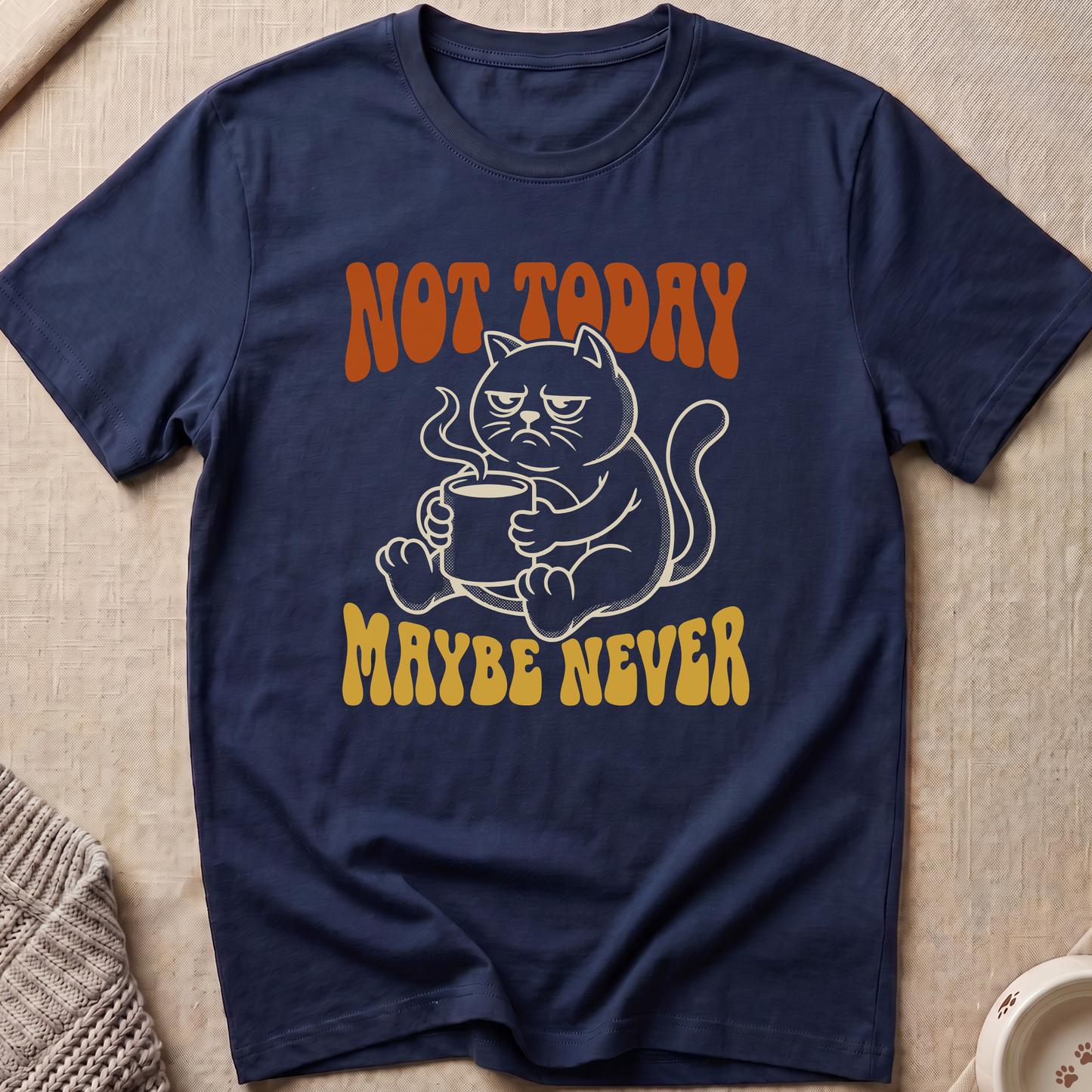 Maybe Never Snarky Cat T-Shirt