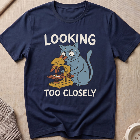 Looking Too Closely Cat T-Shirt