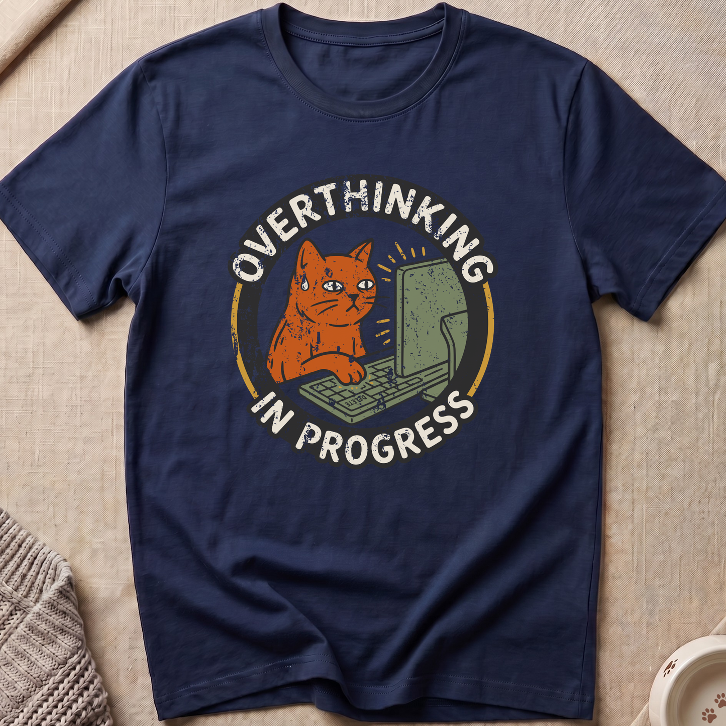 Overthinking Cat T-Shirt