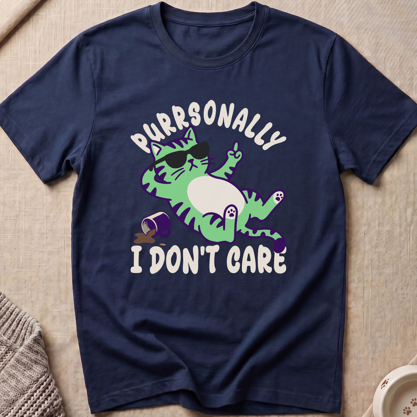 I Don't Care Cat T-Shirt