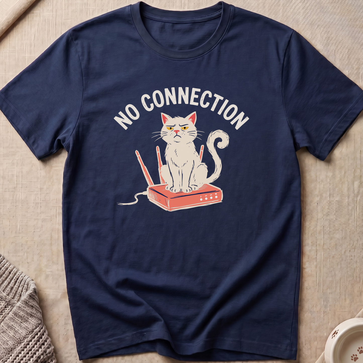 No Connection Cat T-Shirt