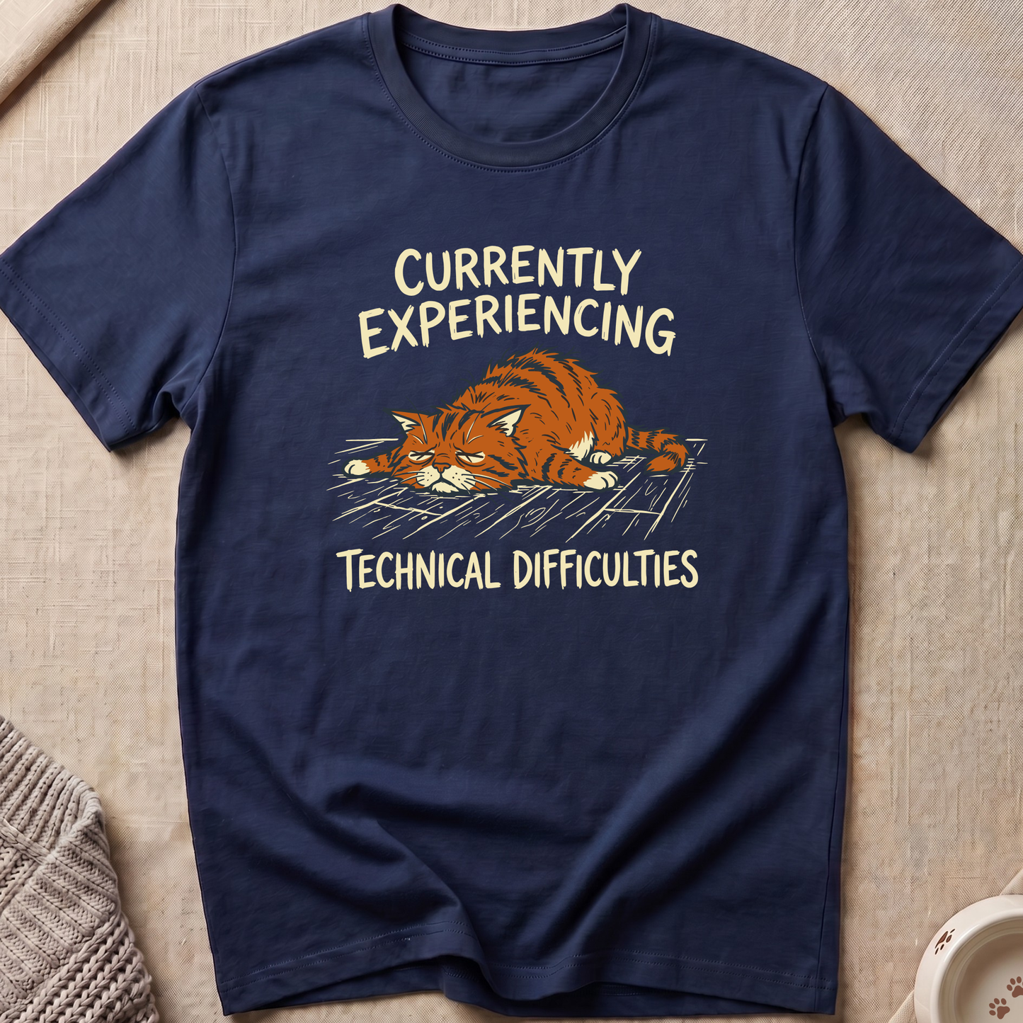 Technical Difficulties Cat T-Shirt