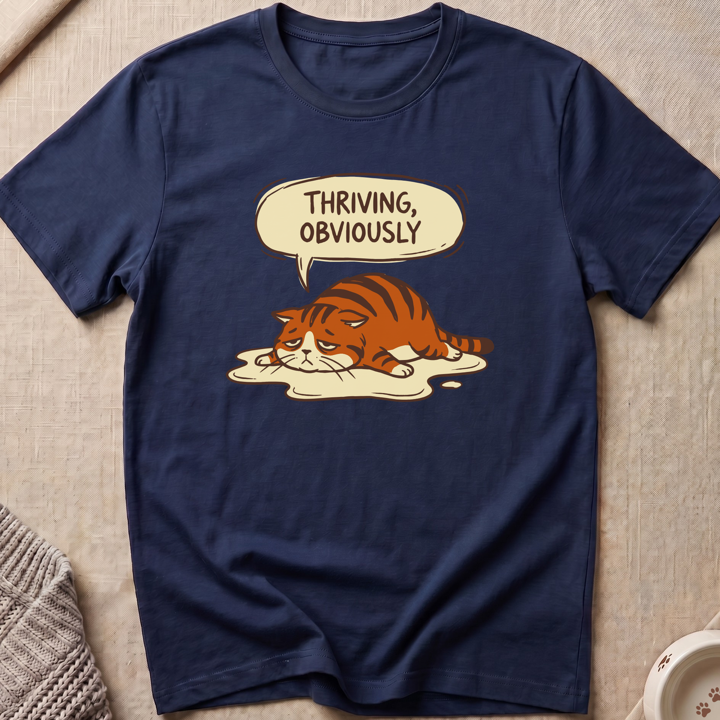 Thriving Obviously Cat T-Shirt