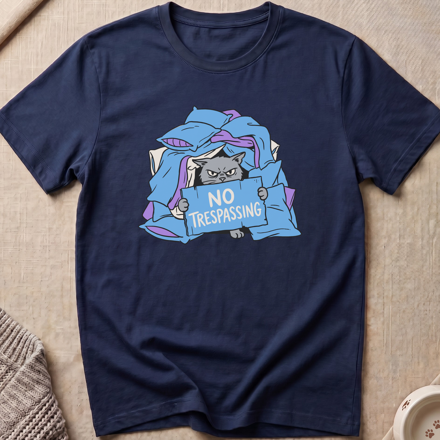 No Trespassing Cat T-Shirt
