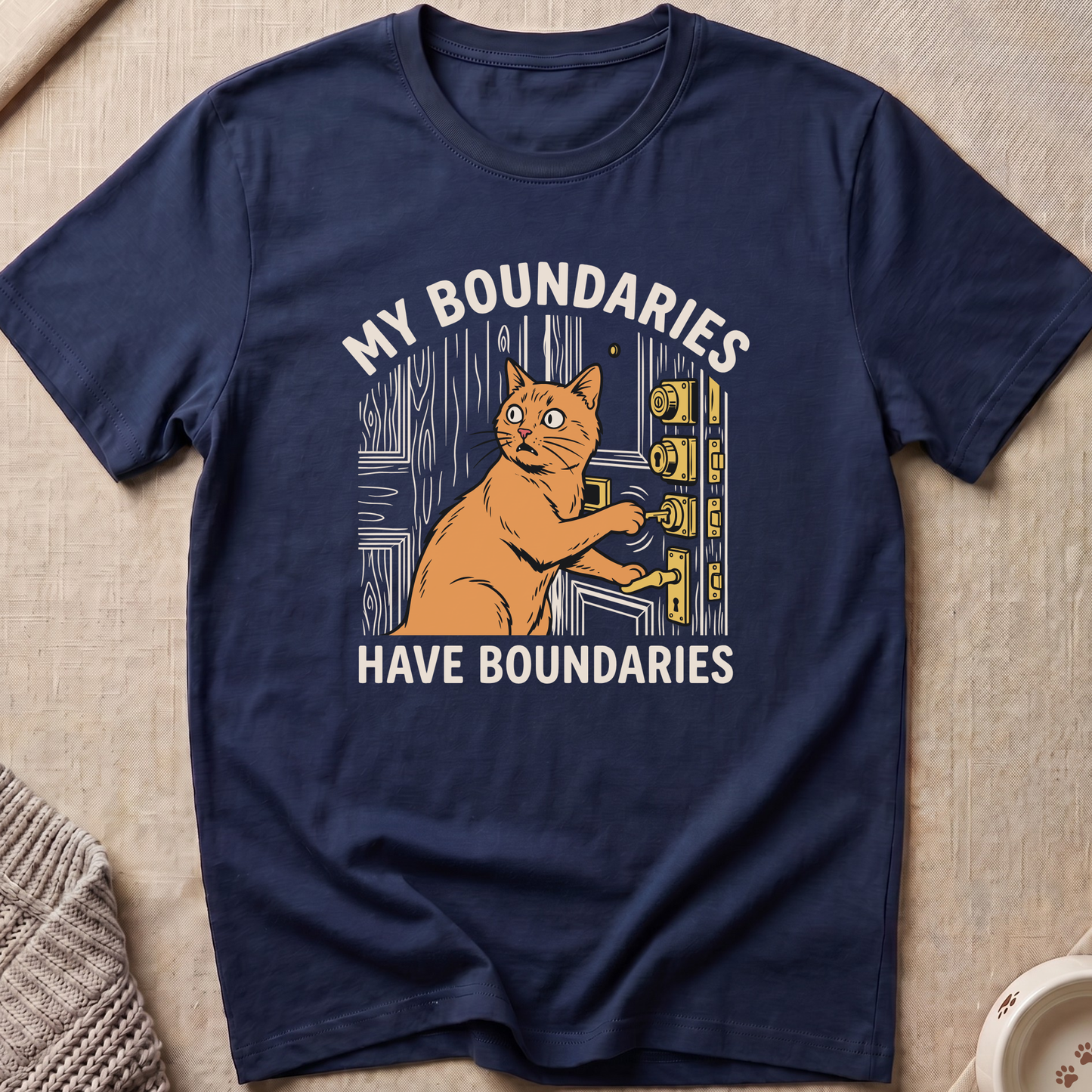 My Boundaries Cat T-Shirt