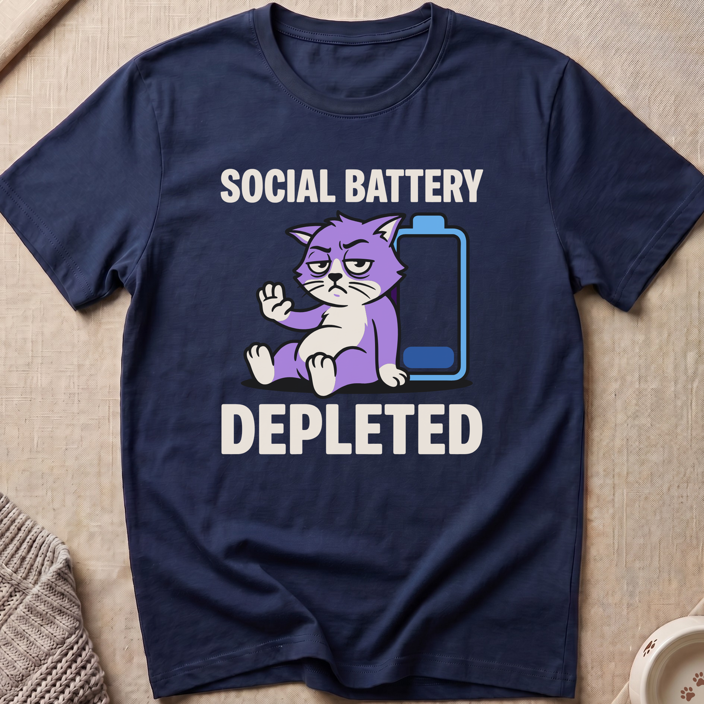Social Battery Depleted T-Shirt