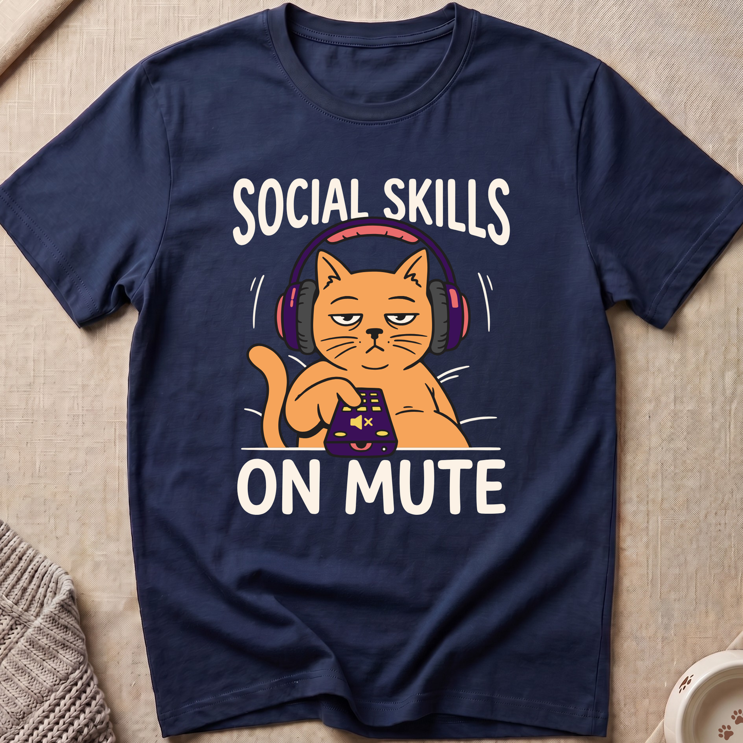 Social Skills Cat T-Shirt