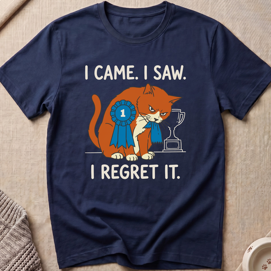 I Regret It Snarky Cat T-Shirt