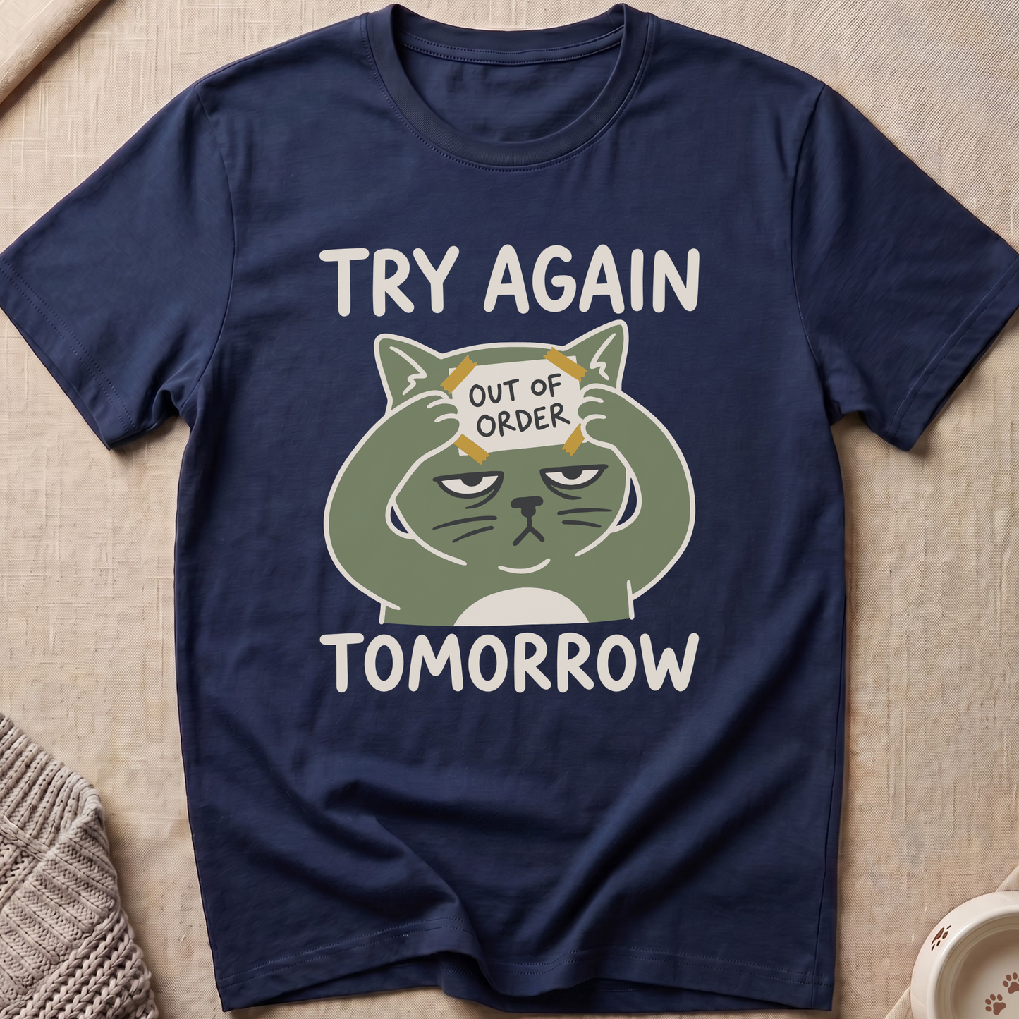 Out Of Order Snarky Cat T-Shirt