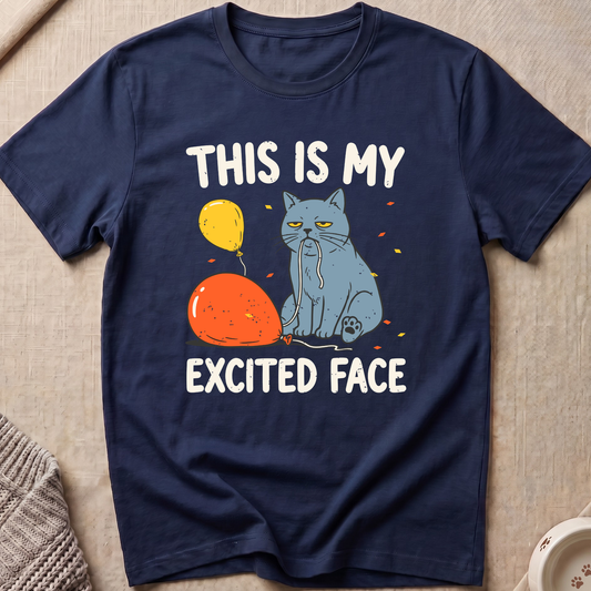 My Excited Face Snarky Cat T-Shirt