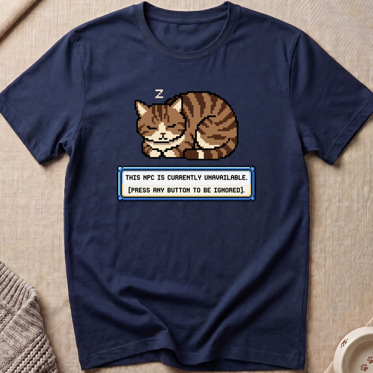 NPC Unavailable Snarky Cat T-Shirt