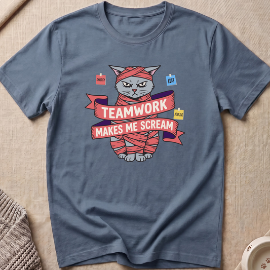 Teamwork Snarky Cat T-Shirt