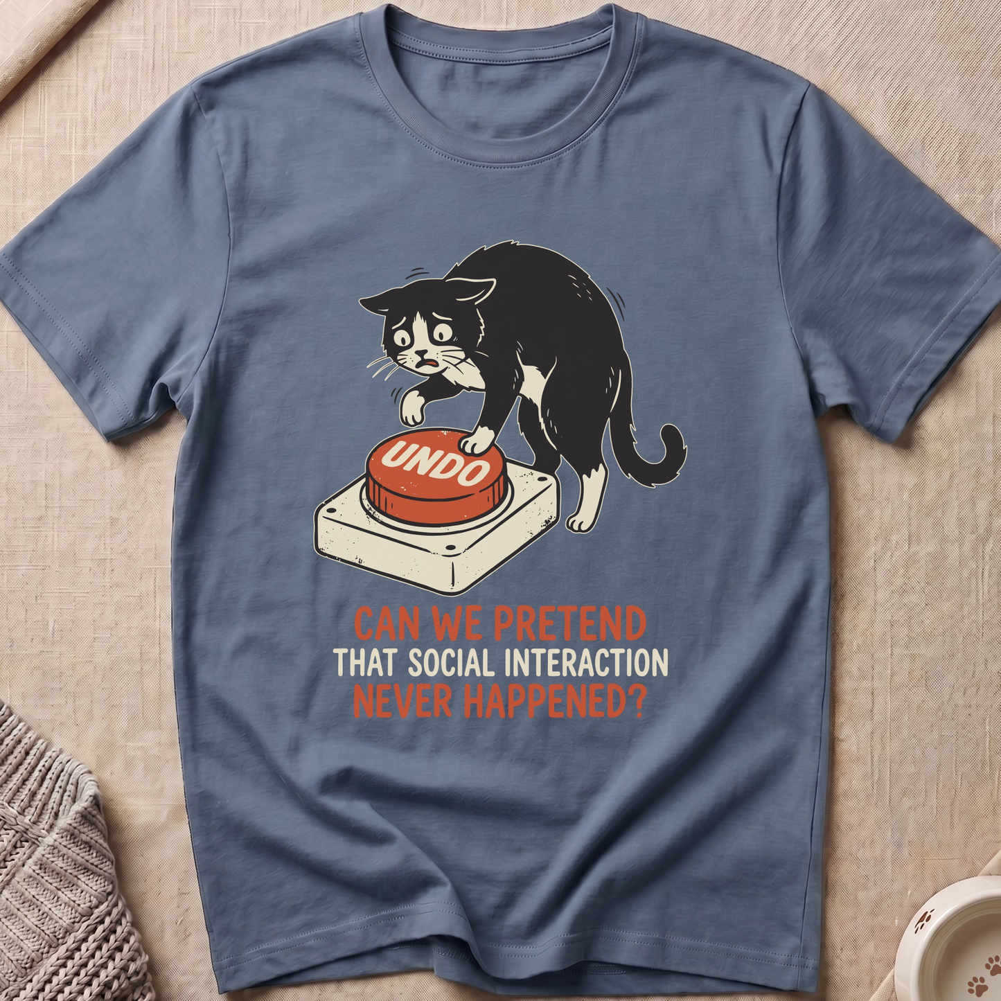 Social Interaction Cat T-Shirt