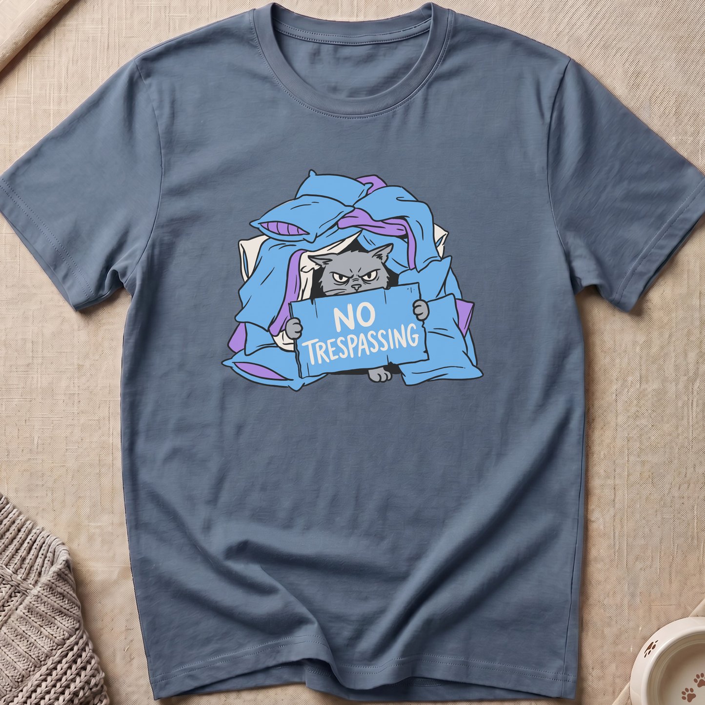 No Trespassing Cat T-Shirt