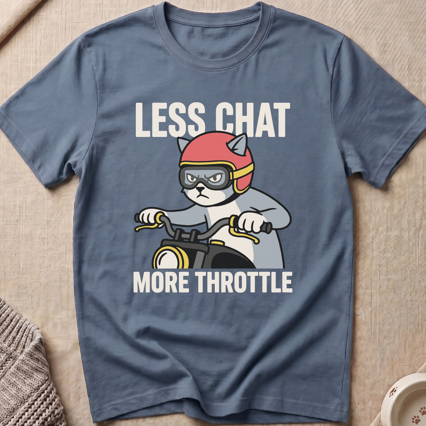 More Throttle Snarky Cat T-Shirt