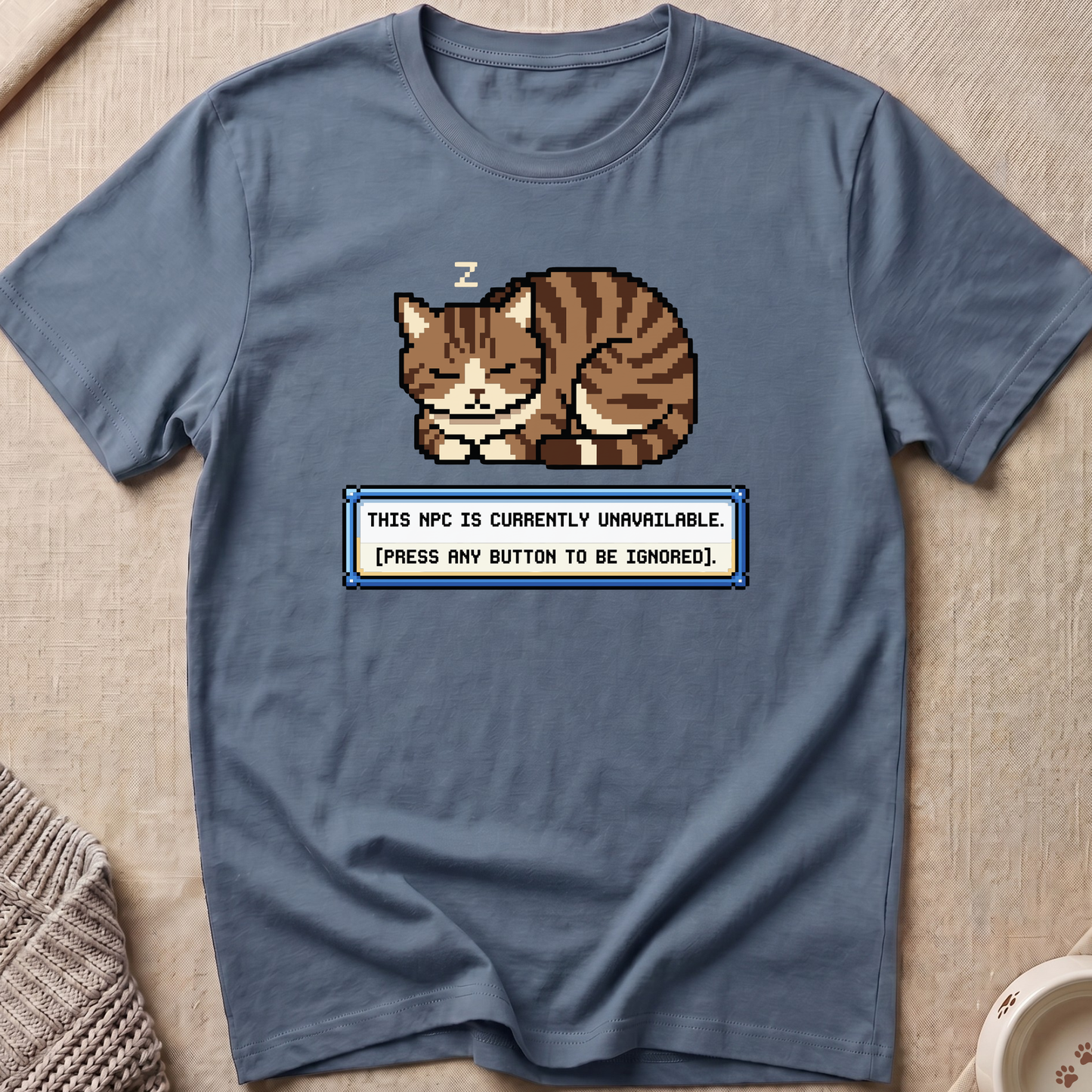 NPC Unavailable Snarky Cat T-Shirt