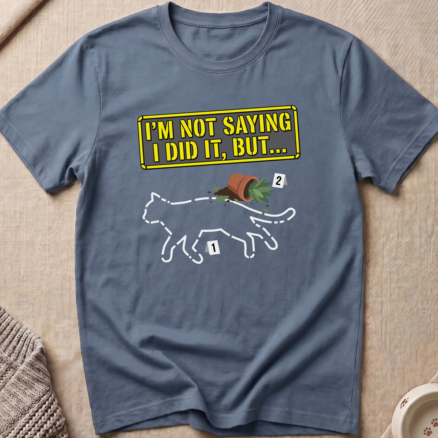 Crime Scene Snarky Cat T-Shirt