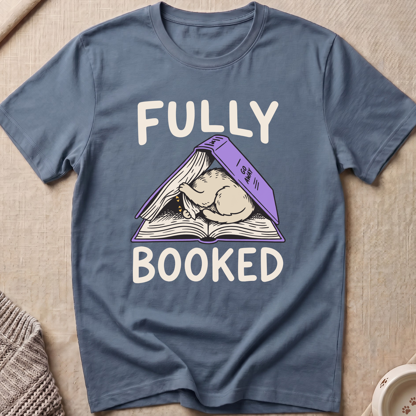 Fully Booked Cat T-Shirt