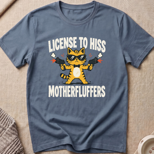 License to Hiss Cat T-Shirt